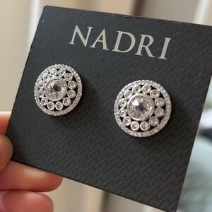 NWT Nadri Crystal Earrings